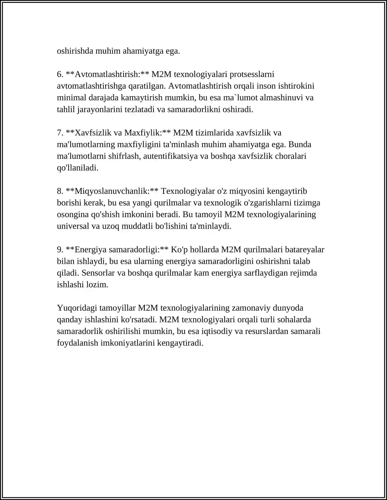 M2M TEXNOLOGIYASI- INTERNET ASHYOLARI ASOSI SIFATIDA 4