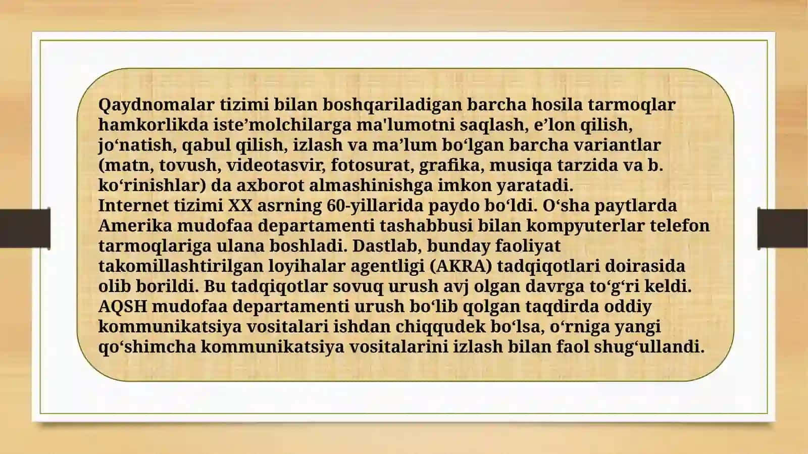 Internet va uning tarixchi uchun imkoniyatlari 4
