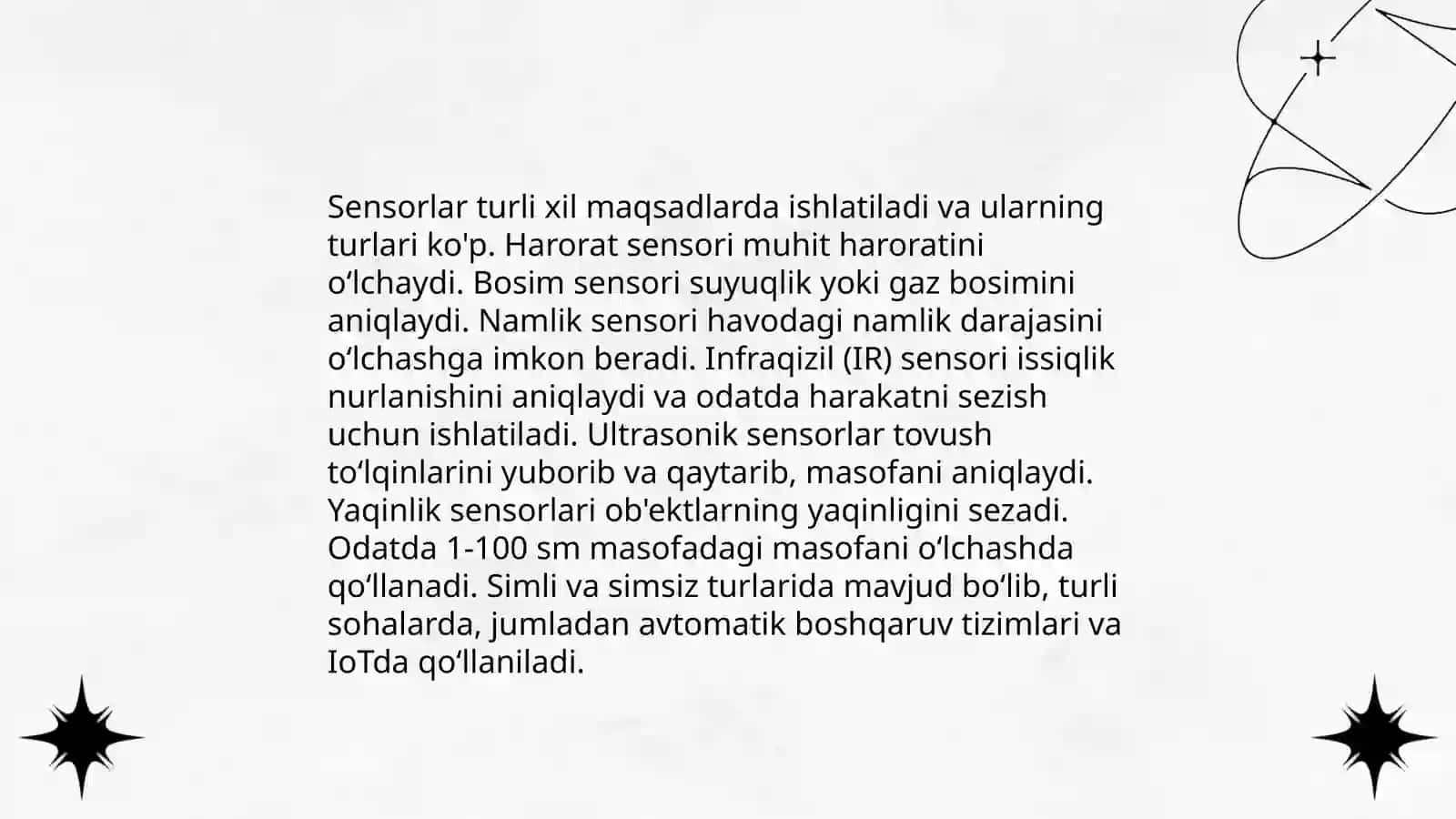 Sensor ma'lumotlarini yig'ish usullari 4