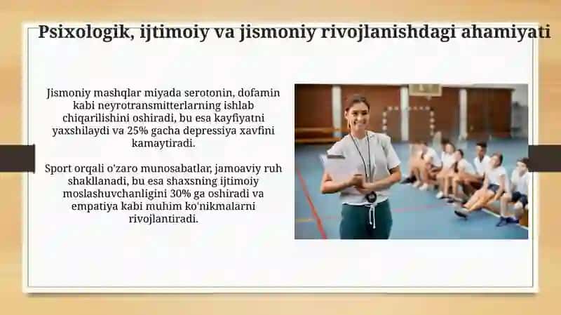 Sport faoliyati fakulteti Adaptiv 51-24 taqdimoti 4