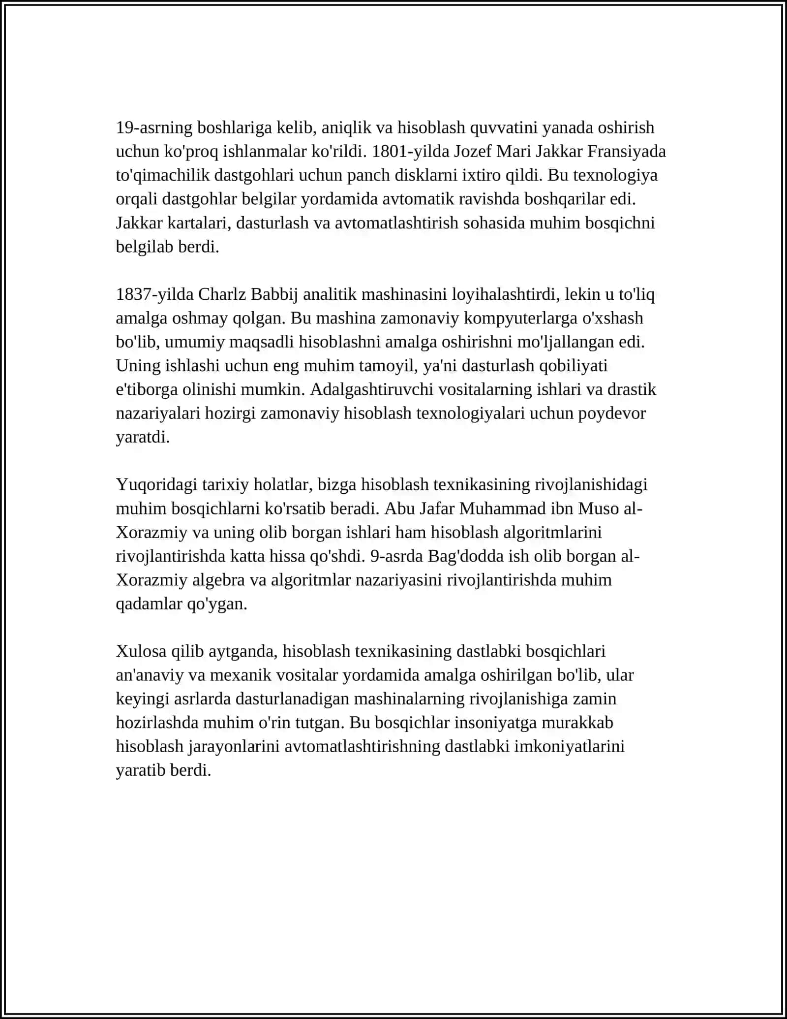 HISOBLASH TEXNIKASINING RIVOJLANISH TARIXI 4