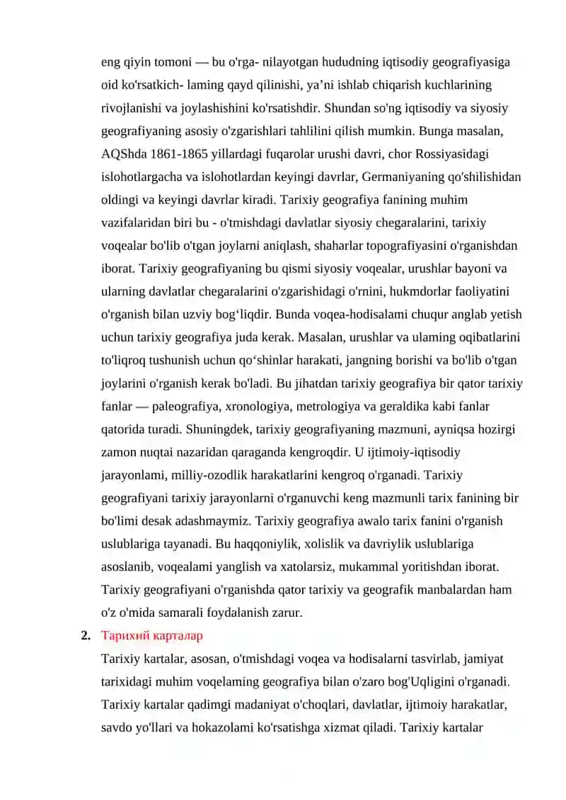 Tarixiy geografiya fanining vazifalari 4