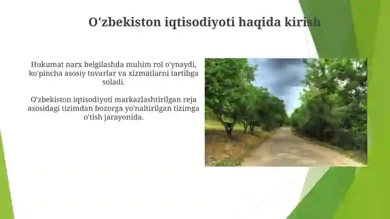 O'ZBEKISTONDA NARX VA NARXNI BELGILASH SIYOSATI (iqtisodiyot nazariyasi 2) 4