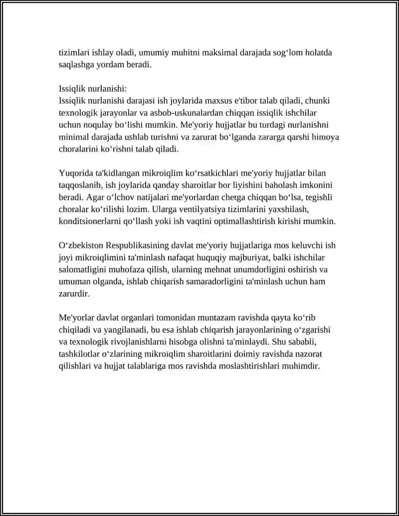 MEHNAT SHAROITINI ME‘YORIY HUJJATLAR BILAN TAQQOSLASH 4