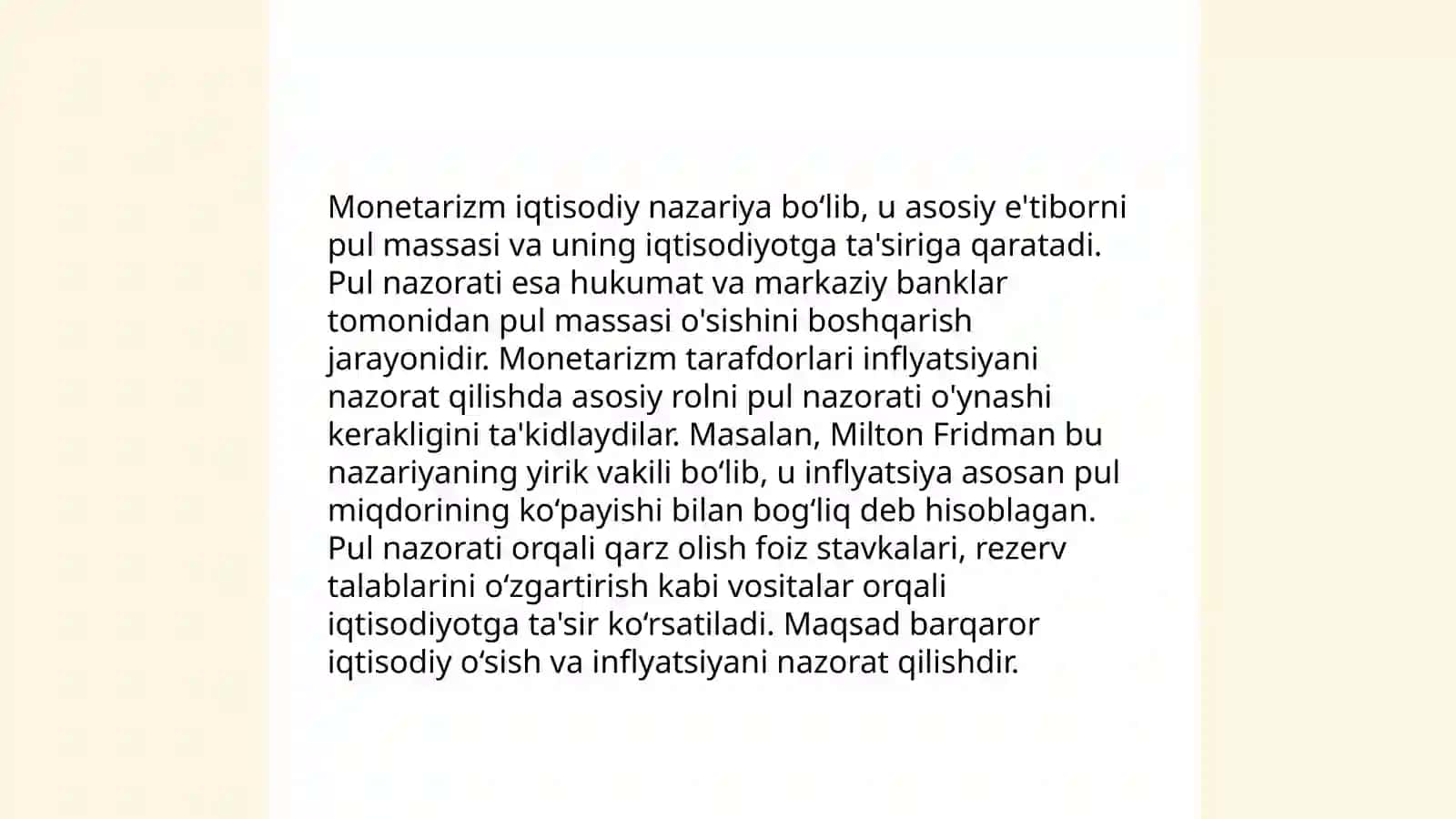 M. Fridman va uning qarashlari 4