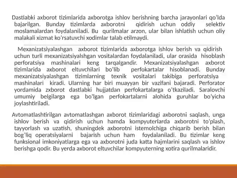 Axborot Tizimlari va Turlari 4