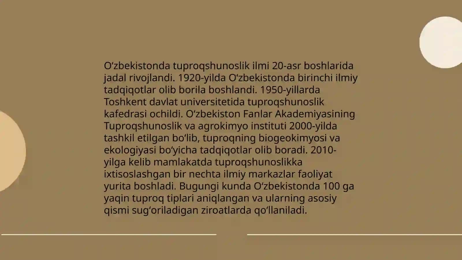 Oʻzbekiston tuproqlar bonitirovkasi tarixini tahlil qilish 4