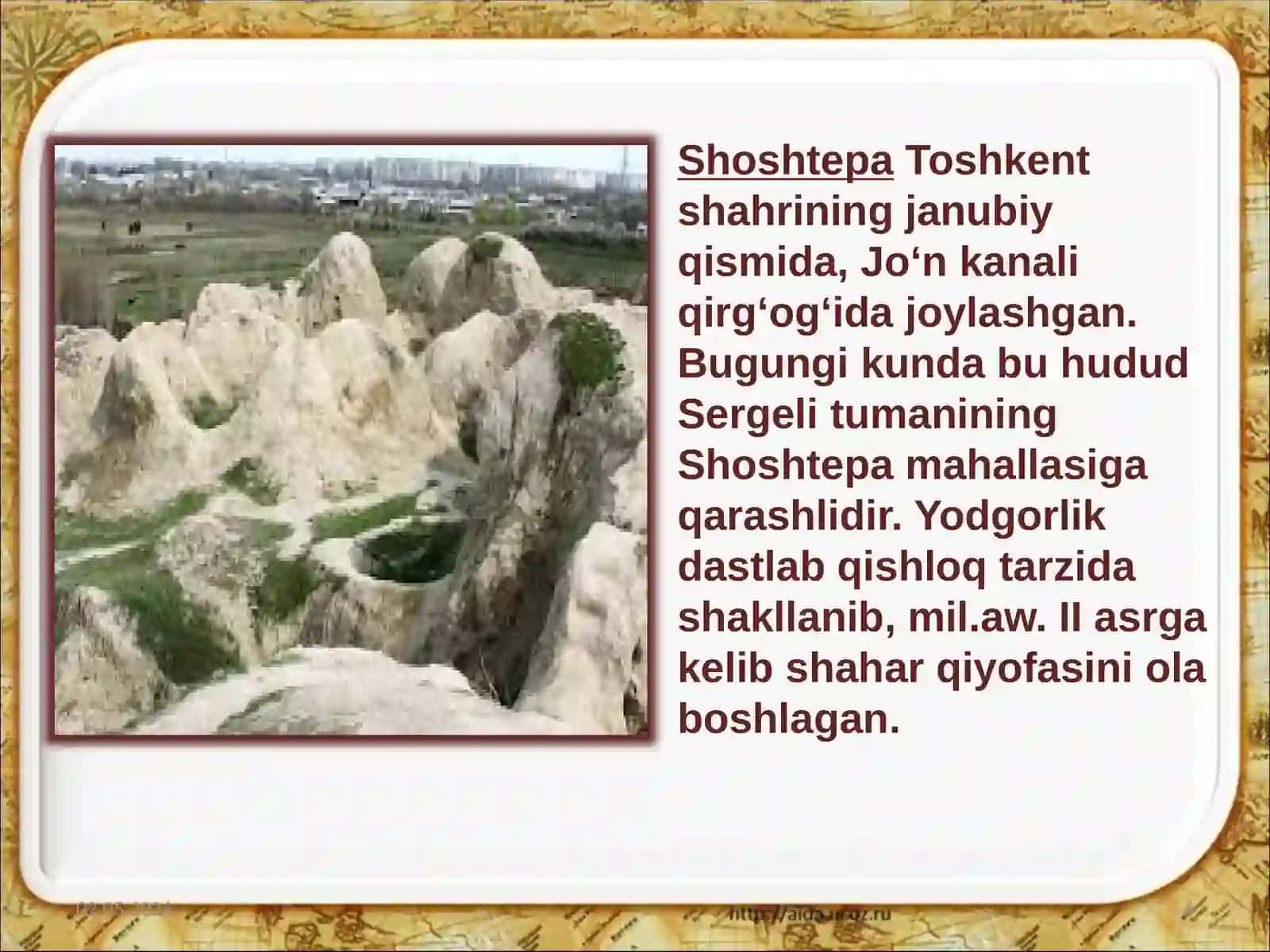 O‘RTA OSIYO ANTIK DAVRI SHAHARLARINING TARIXIY TOPOGRAFIYASI 4