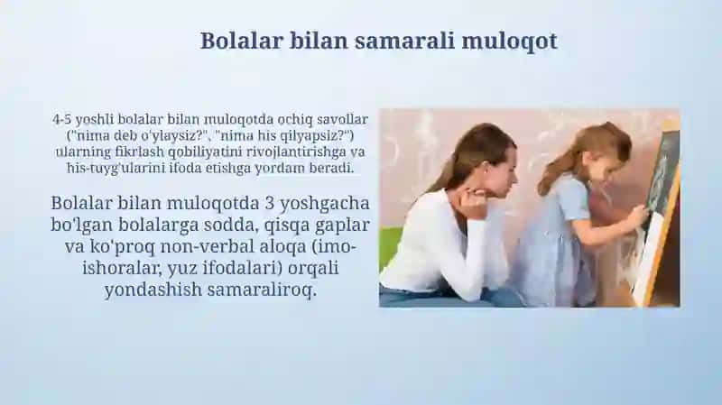 Xulq-atvor muammolarini bartaraf etish 4