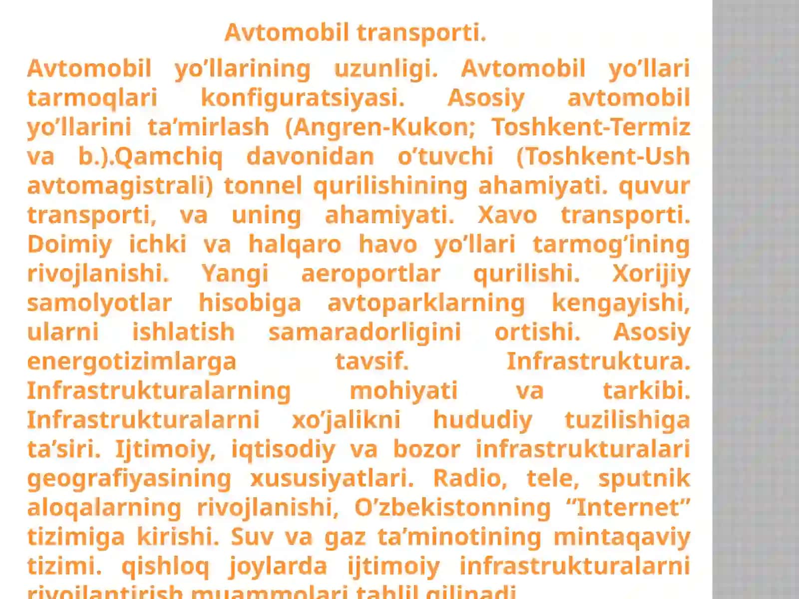 Avtomobilyo‘llari haqida umumiy tushunchalar 4