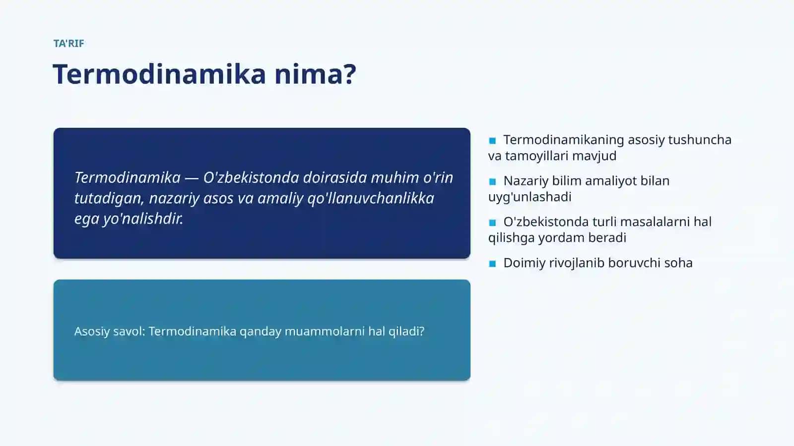 Termodinamika Tahlili va Baholash 4