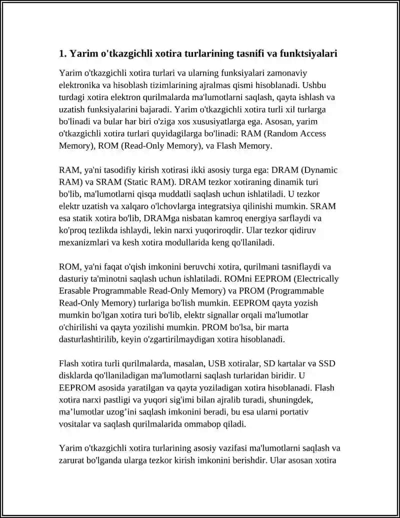 Yarim O'tkazgichli Xotira Qurilmalari 4