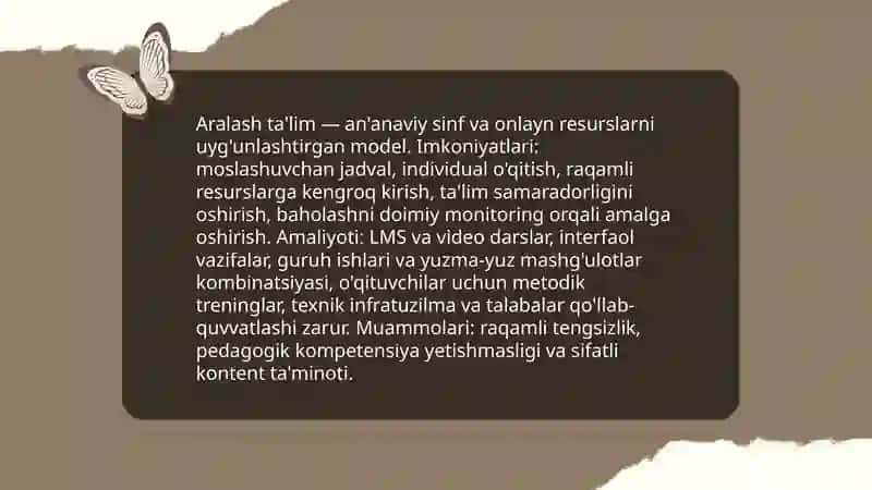 Innovatsion metodlar an'anaviy yondashuvlarga nisbatan yangi imkoniyatlar va usullar 4
