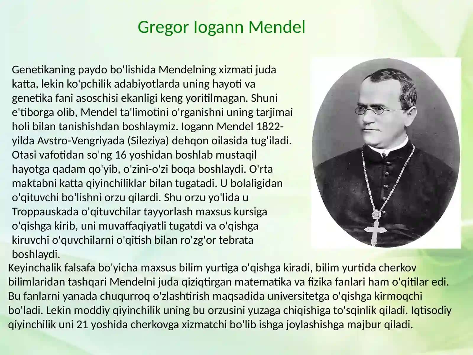 Mendelning qonunlari 4