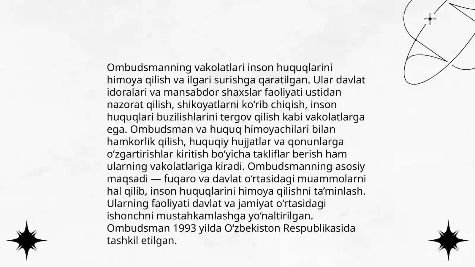 Ombudsmanning tashkil etilishi 4