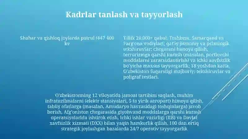 O'zbekiston Respublikasi Milliy Gvardiyasi va Faoliyati 4