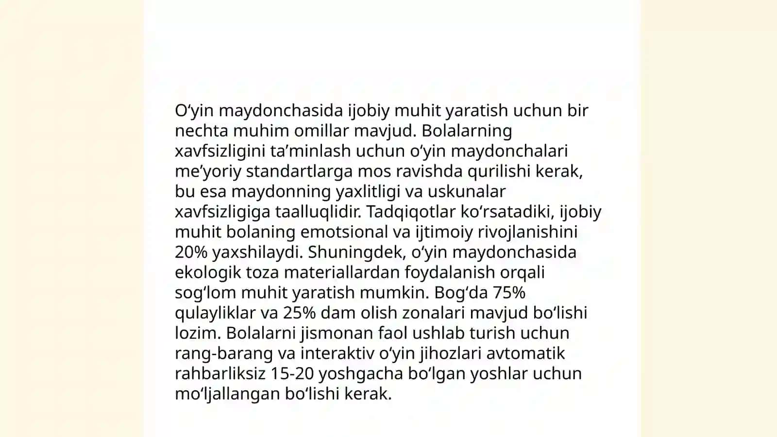 Guruh oʻyin maydonchasi 4
