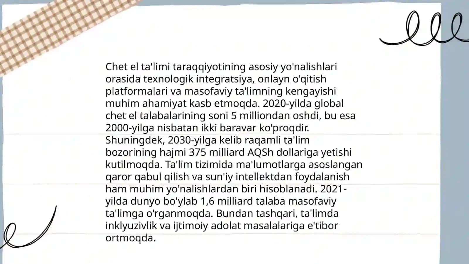 Xorijiy mamlakatlarda ta’lim-tarbiya tizimi va chet el ta’limi taraqqiyotining asosiy yo‘nalishlari 4