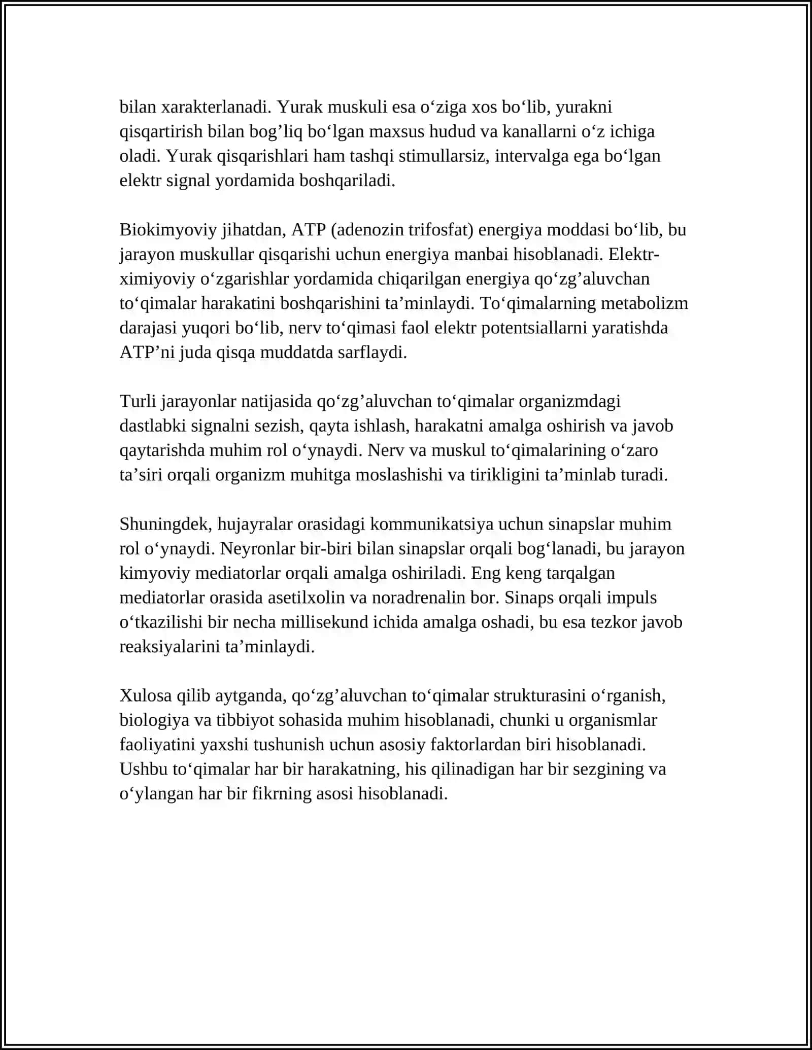 QOʻZG’ALUVCHAN TOʻQIMALARDA BIOELEKTRIK HODISALAR 4