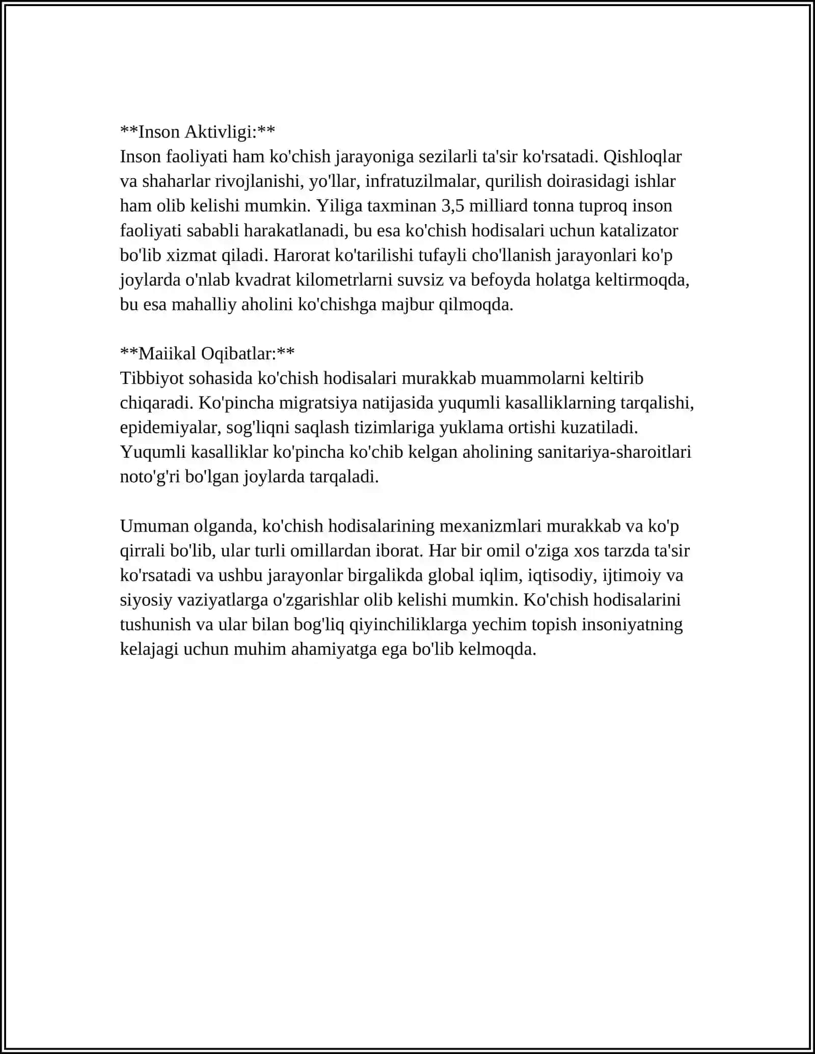 KO'CHISH HODISASI.DIFUZIYA.ISSIQLIK O'TKAZUVCHANLIKVA QOVUSHQOQLIK 4