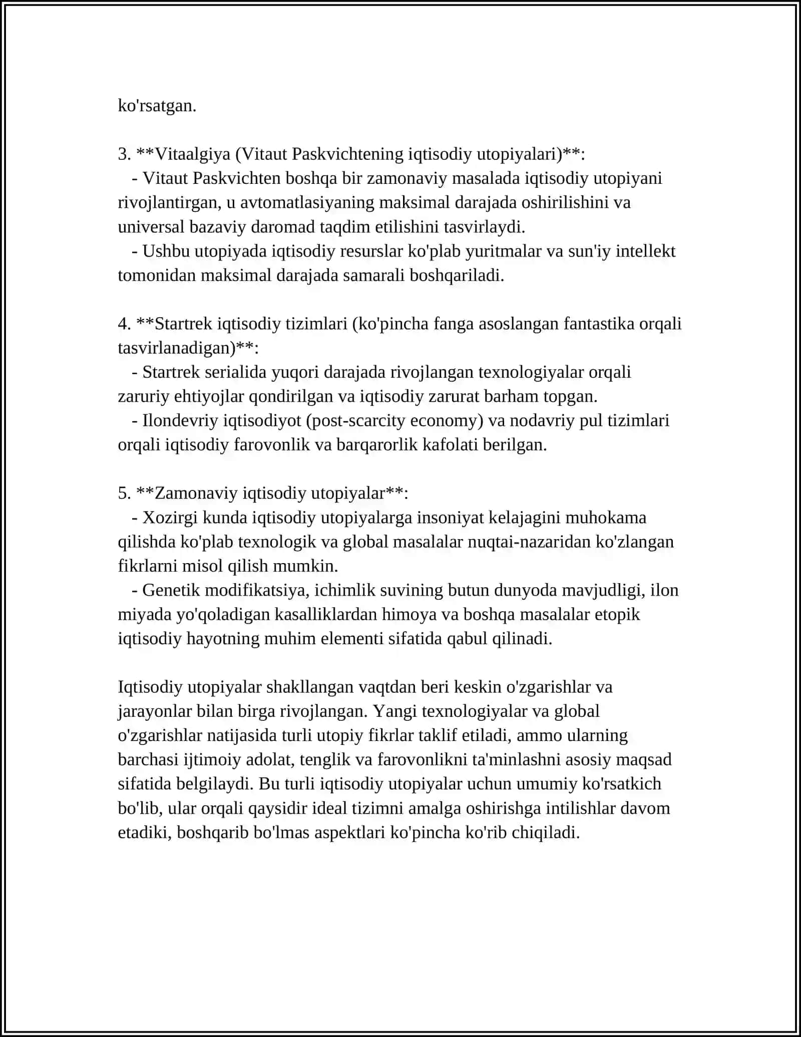 TOMOS MOR VA TOMMAZO KAMPANELLA UTOPIYALARINING IQTISODIY JIHATLARI 4