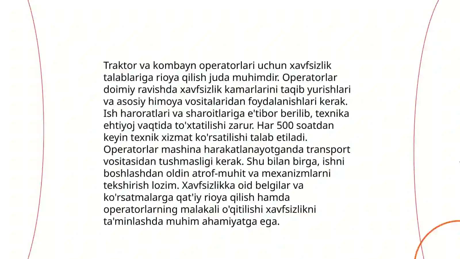 Qishloq xoʻjalik ishlab chiqarishida texnika xavfsizlik choralari 4