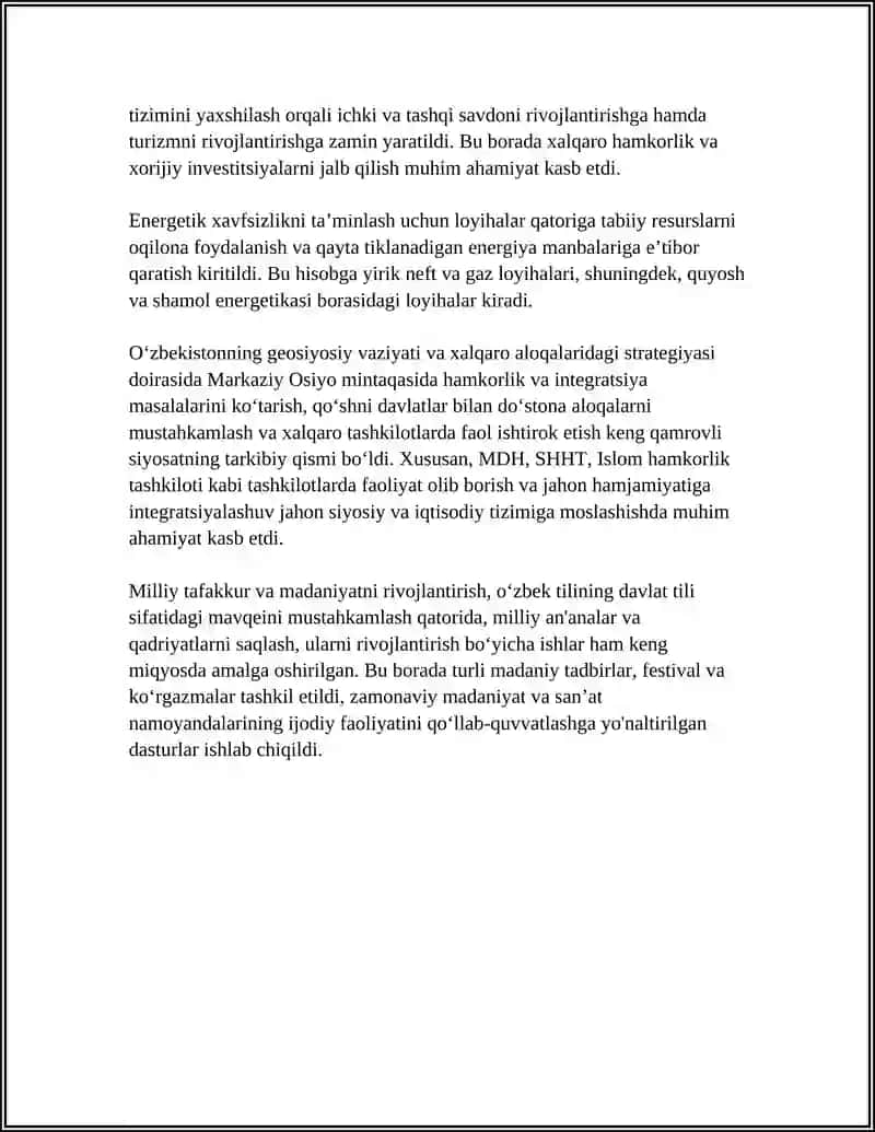 Oʻzbekiston mustaqillikdan keyingi taraqqiyot strategiyasi 4