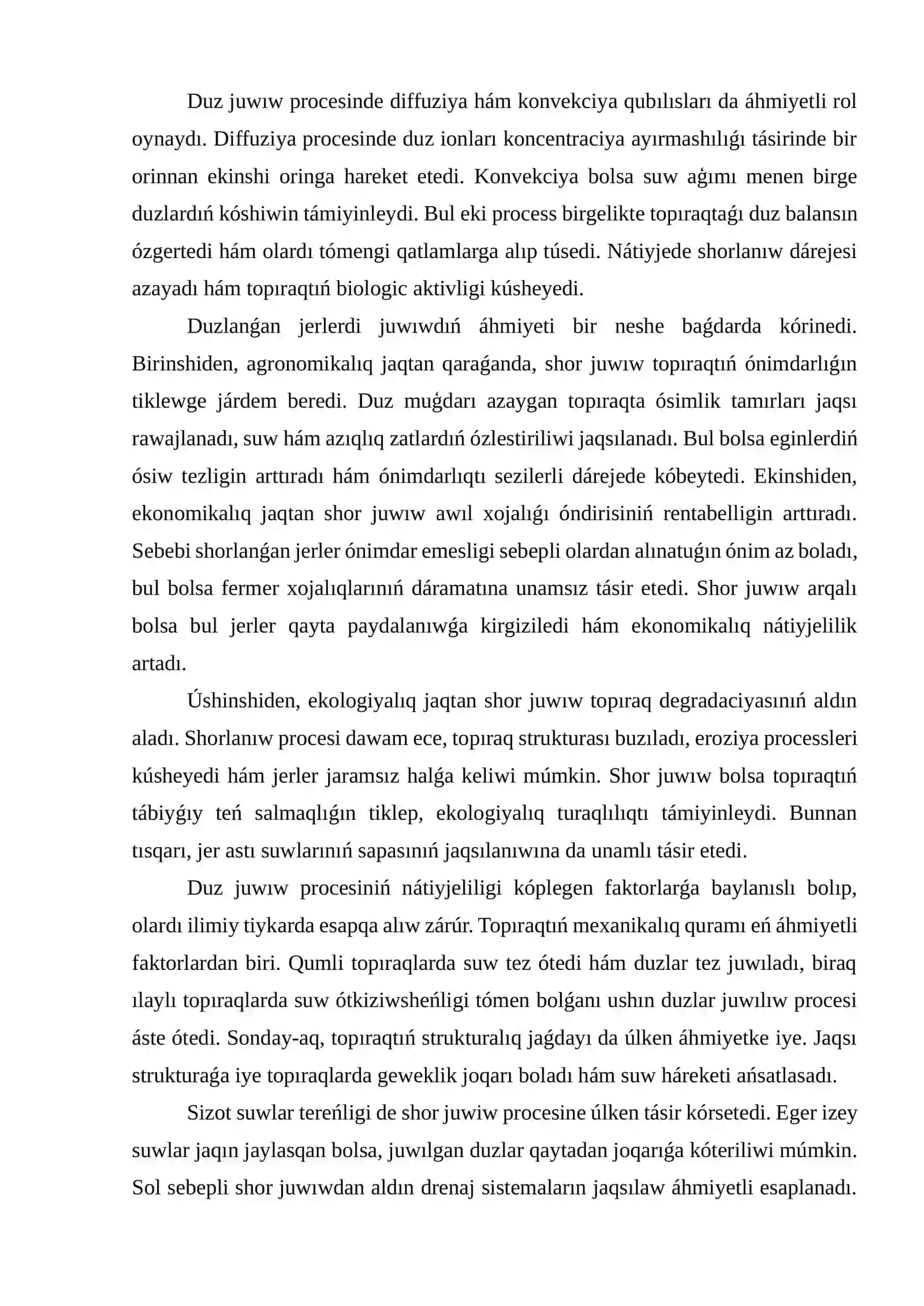 Shorlanģan jerlerdi juwıw, juwıw normaları, usılları hám όtkeriw múddetleri 4