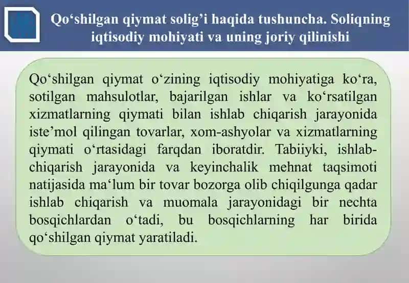 Qo’shilgan qiymat solig’i 4
