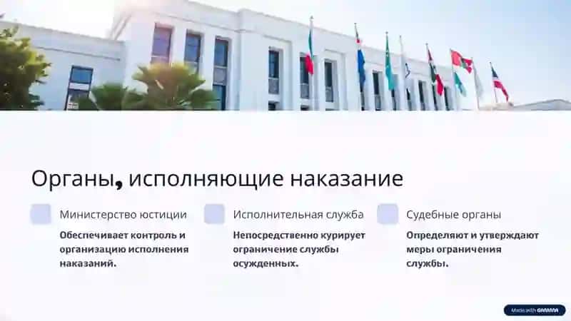 Исполнение наказания в виде ограничения службы в Республике Узбекистан 4