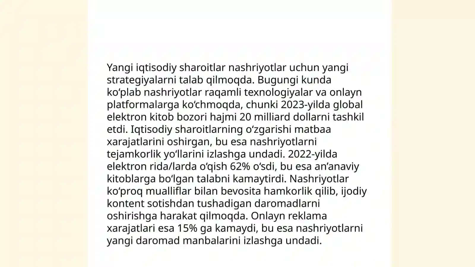 Nashriyot yangi iqtisodiy sharoitlarda 4
