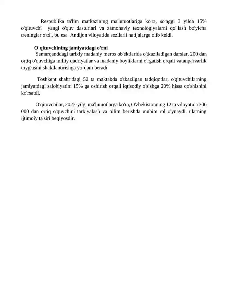 MTT da tarbiyachi va uning jamiyatda tutgan orni 4