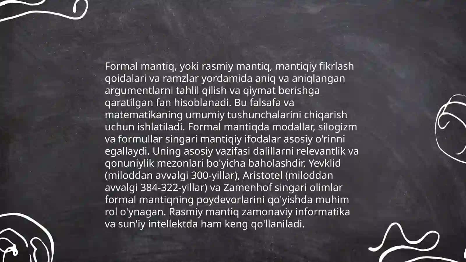 Mantiqning ta'rifi va tarixi 4