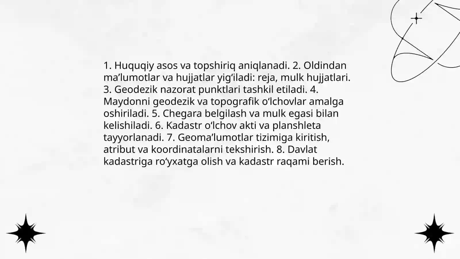 Yer tuzishda yer kadastri maʼlumotlaridan foydalanish 4
