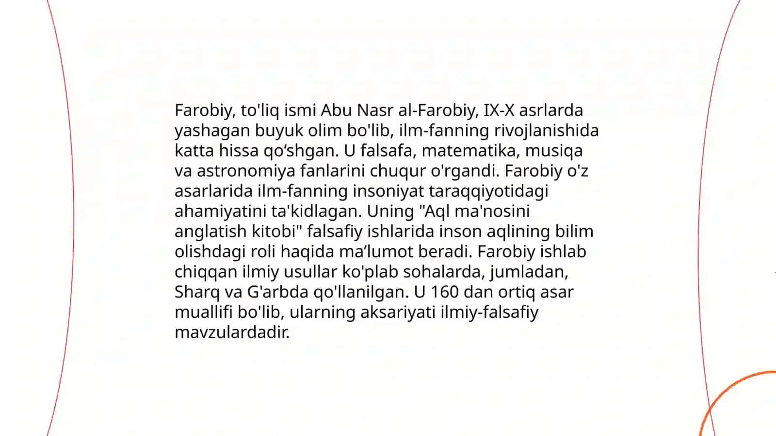 Sharq falsafasida Farobiyning falsafiy qarashlari 4