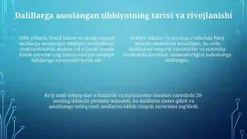 Dalillarga asoslangan tibbiyot 4