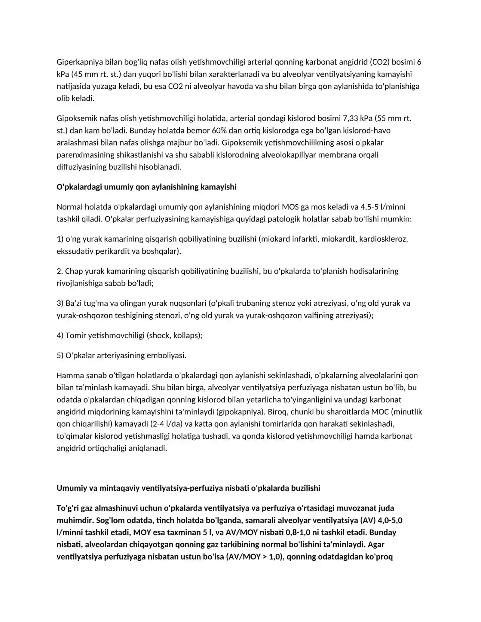 Gazlarning alveolokapillyar membrana orqali harakati 4