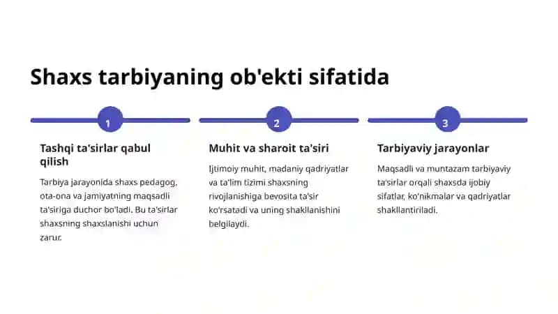 Shaxs tarbiyaning ob'ekti va sub'ekti sifatida 4