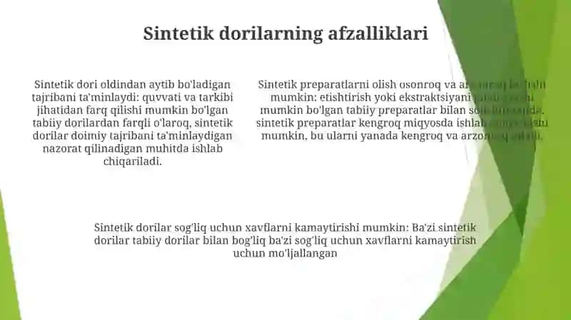 Tabiiy Va Sintetik Narkotik Vositalar. Foydasi Va Zarari 4
