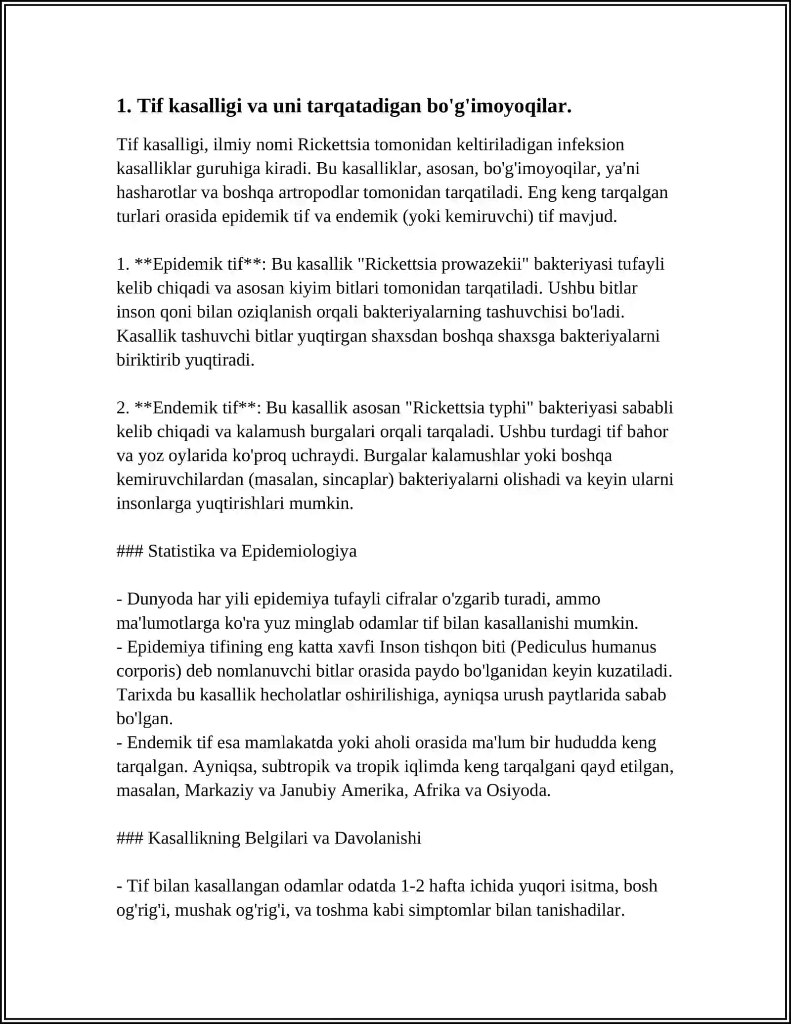 HAYVONLAR VA KASALIK CHAQIRUVCHI QO'ZG'ATUVCHILARNI TARQATUVCHI BO'G'IMOYOQLILARNING EPIDEMIOLOGIK AXAMIYATI 4