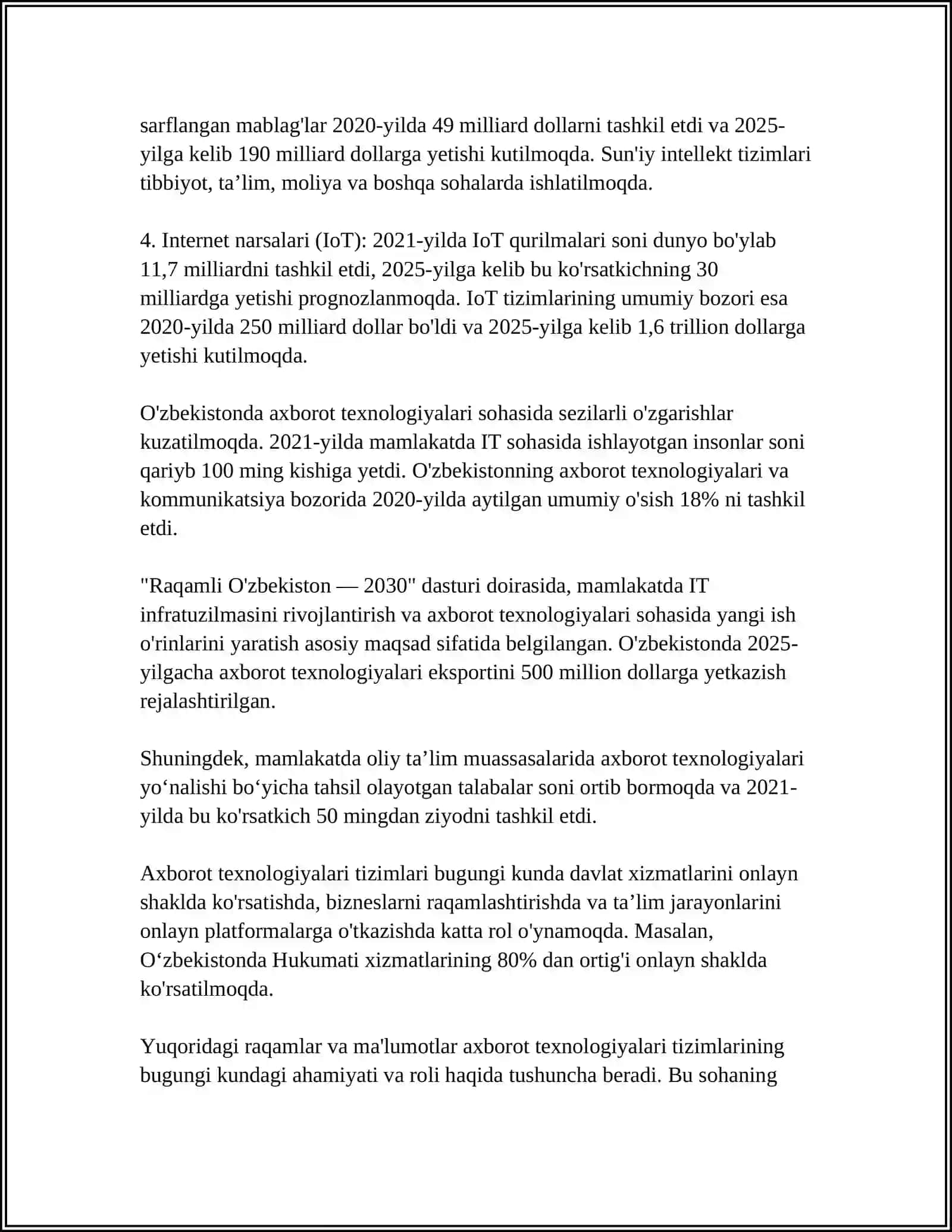MIS ISHLAB CHIQARISH TEXNALOGIYASI 4