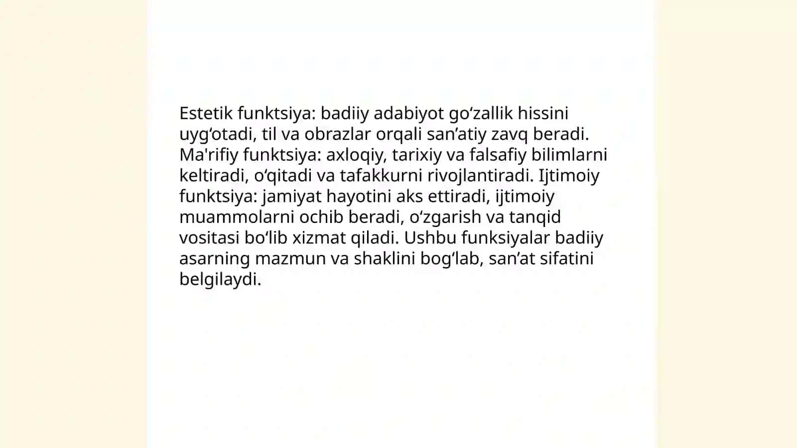 Badiiy adabiyot san'at turi sifatida 4