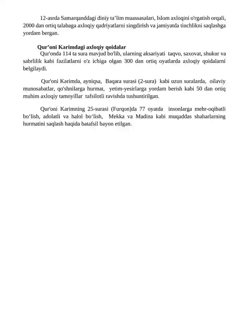 Islom axloqi va uning oʻziga xosligi 4