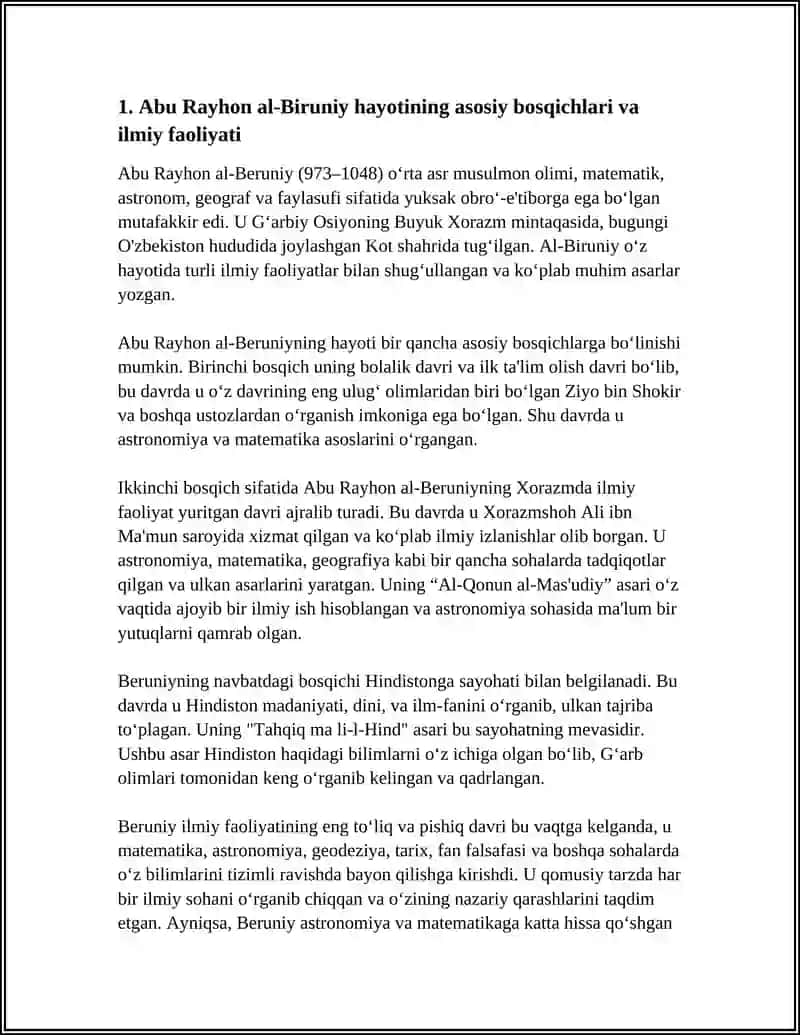 Abu Rayhon al-Biruniy falsafasi 4