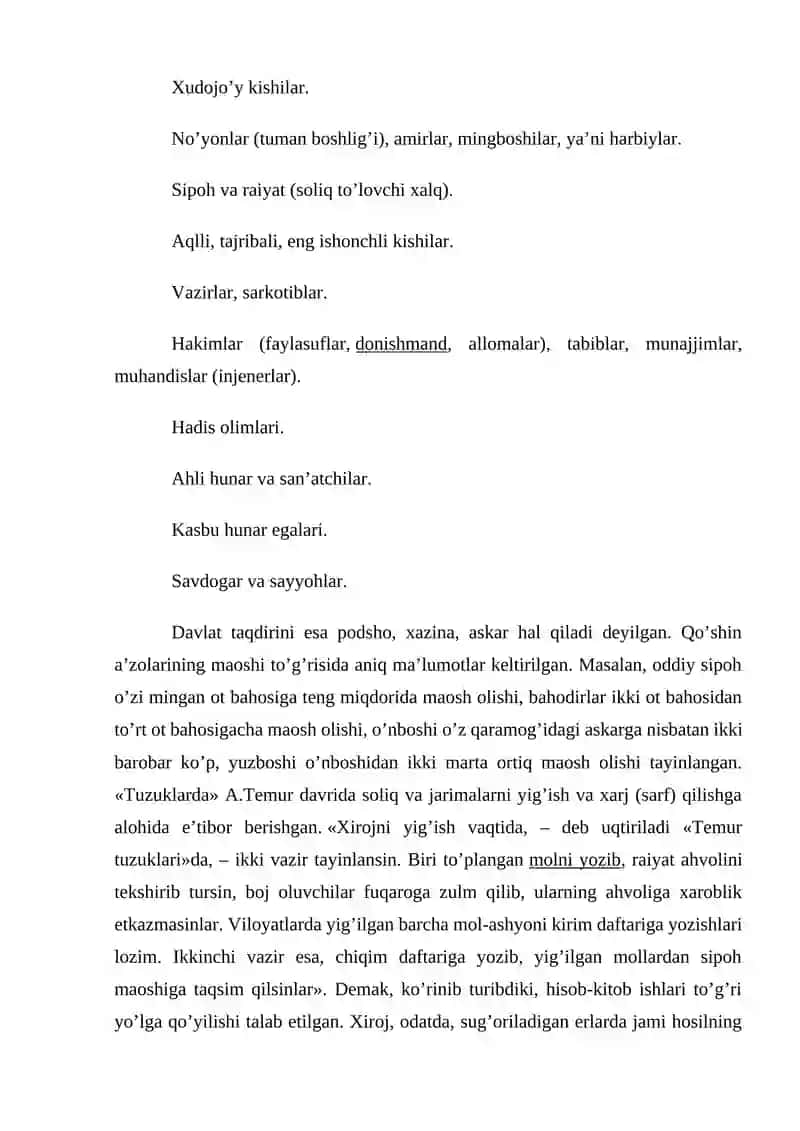 Amir Temurning iqtisodiy siyosati 4