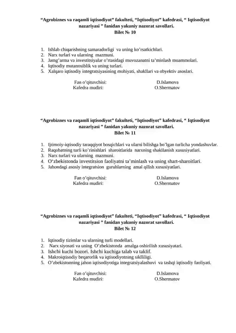Iqtisodiyot nazariyasi 4