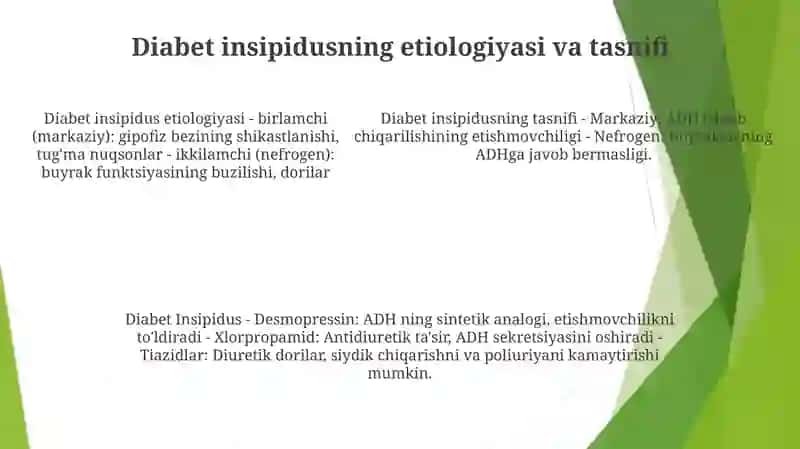 Qandsiz Diabetni Davolashda Ishlatiladigan Dorivor Vositalar 4