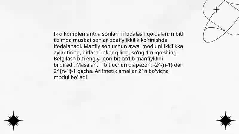 Ikki komplamentli sistemalar 4