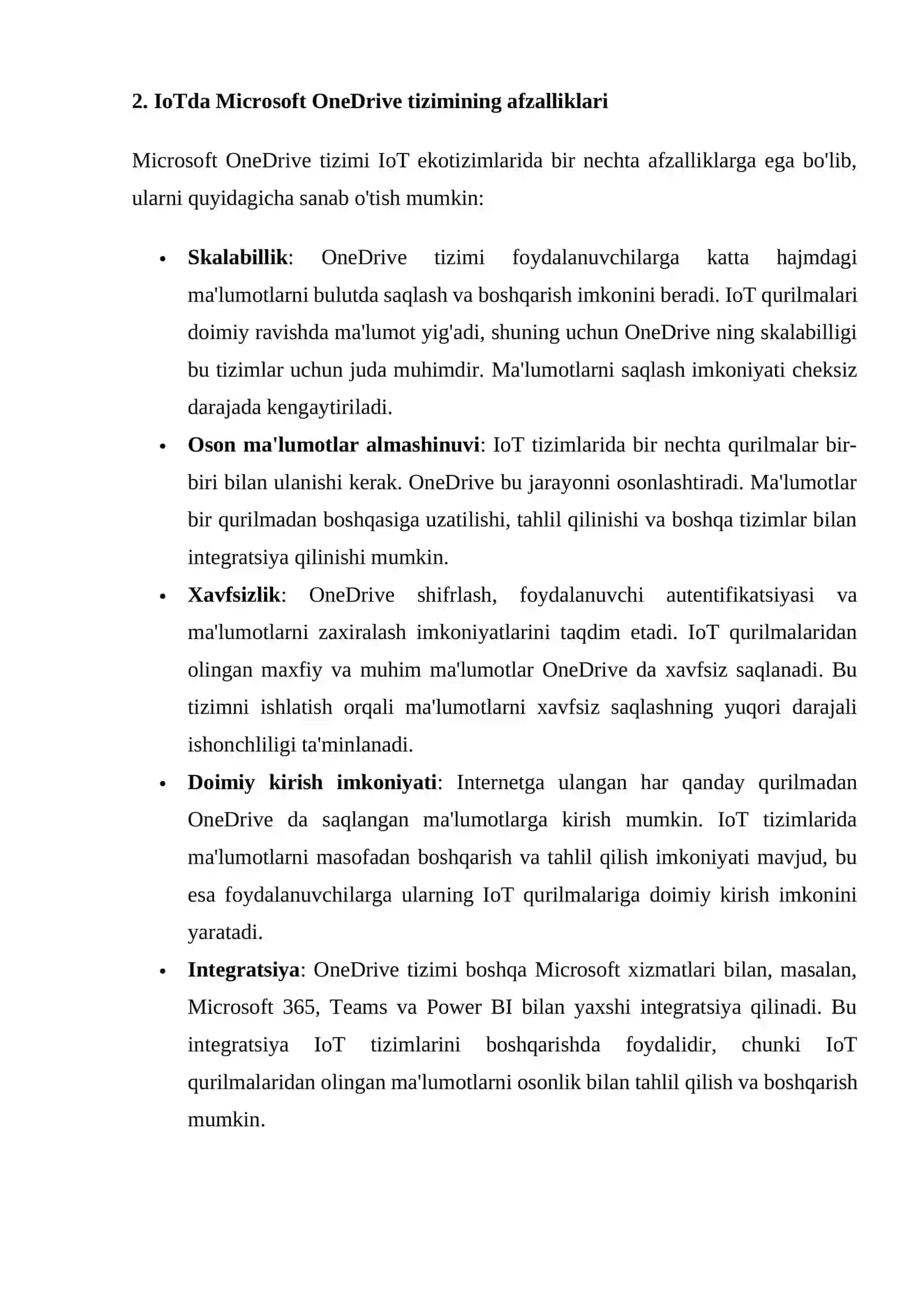 IoTda qo'llaniladigan Microsoft One Drive tizimlari 4