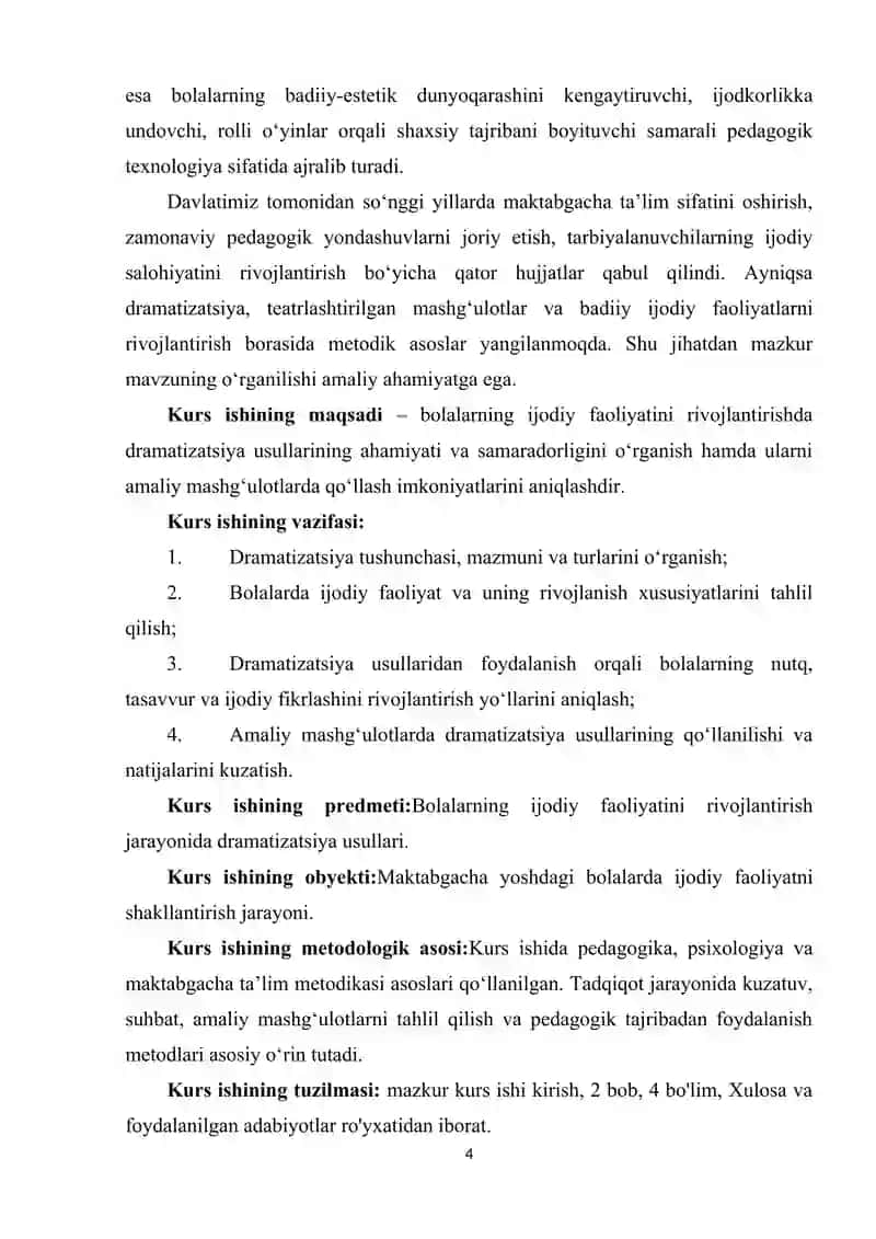 Ijtimoiy faoliyatda drammatizatsiya usullaridan foydalanish. 4